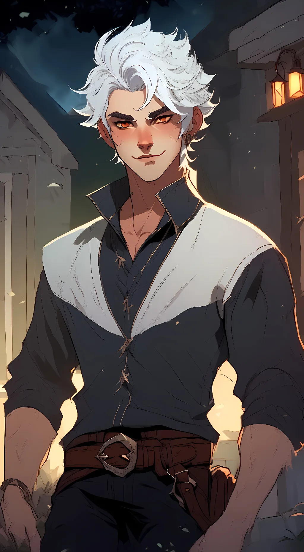 ai character: zander  background