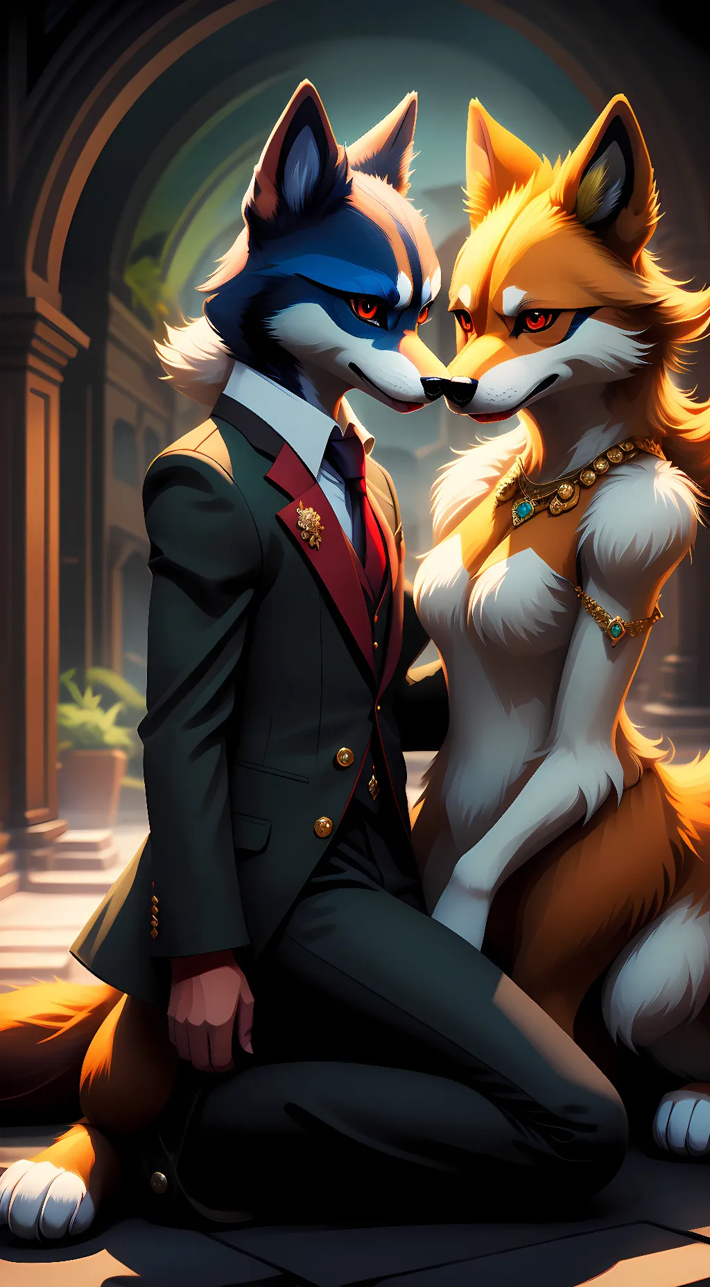 ai character: Riley and Keisha  background