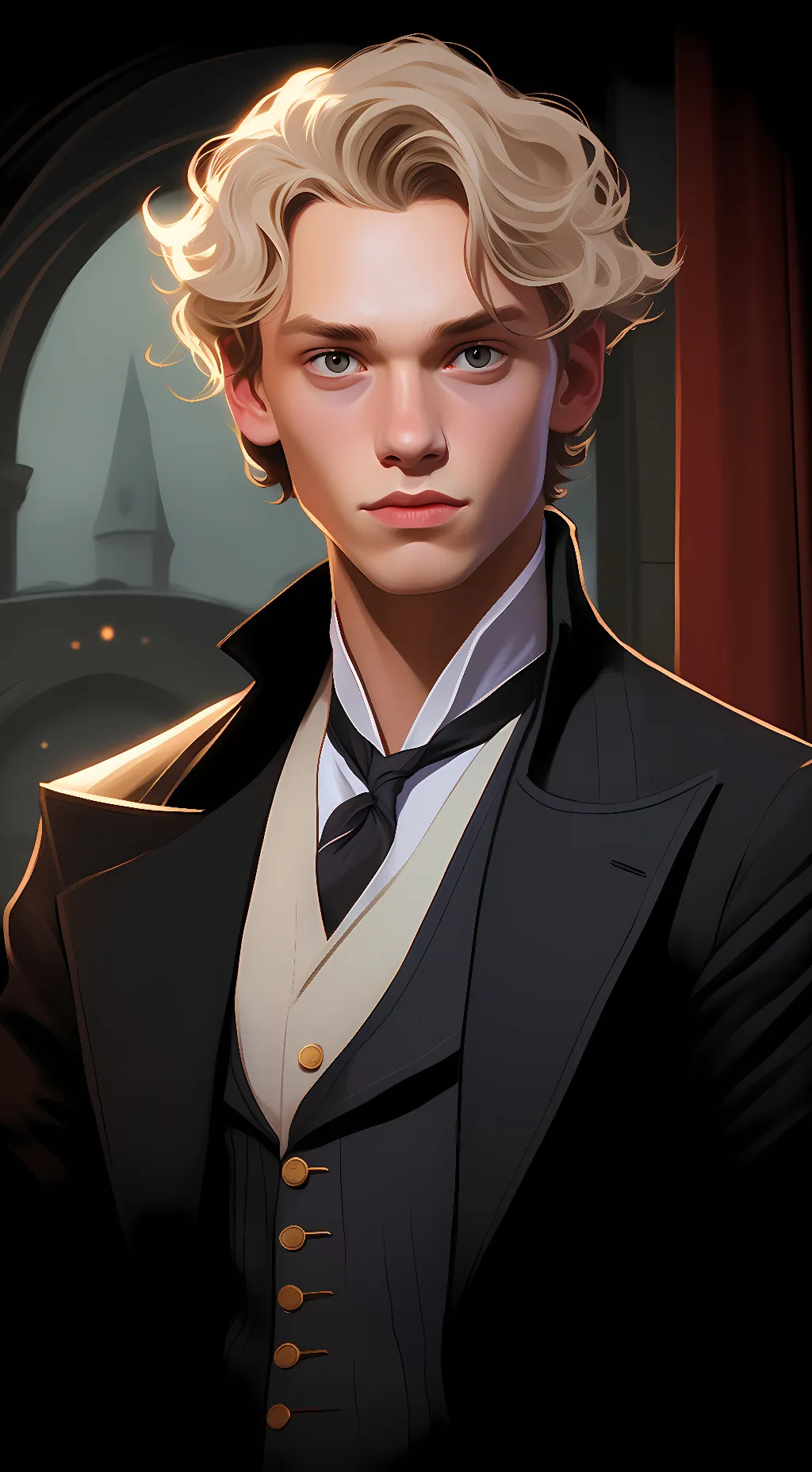 ai character: Grindelwald background