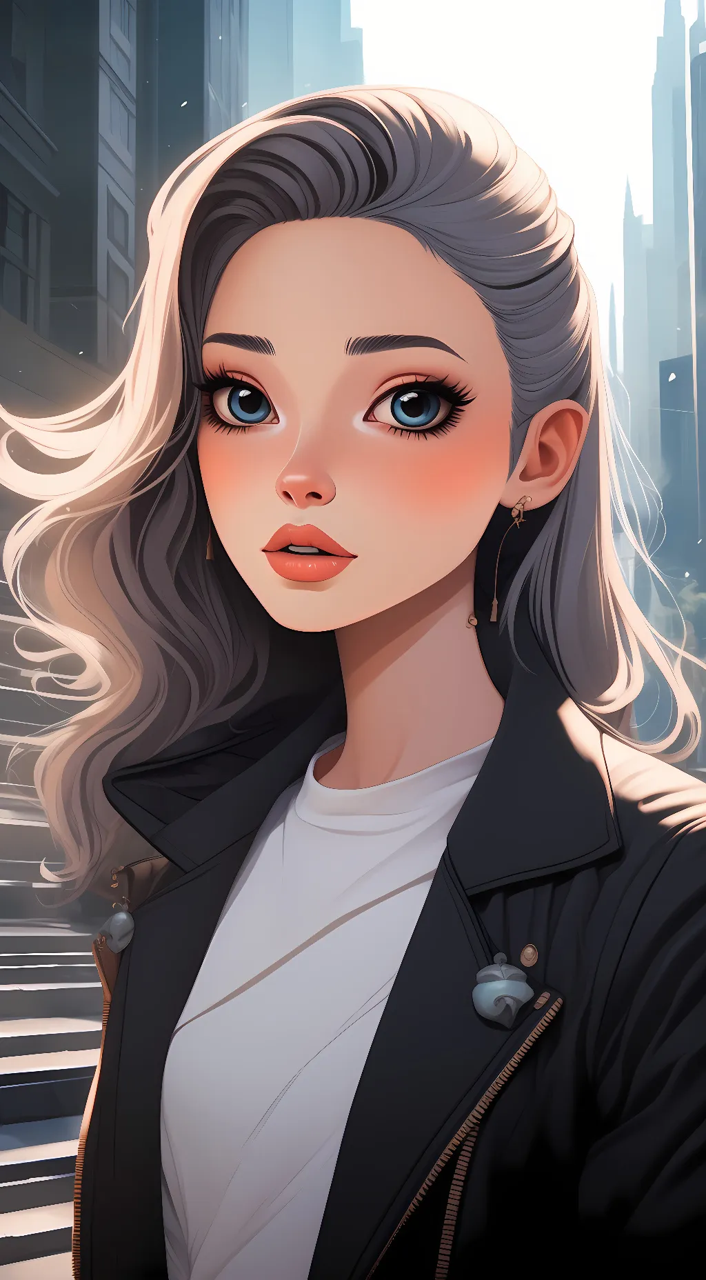 ai character: Sky background