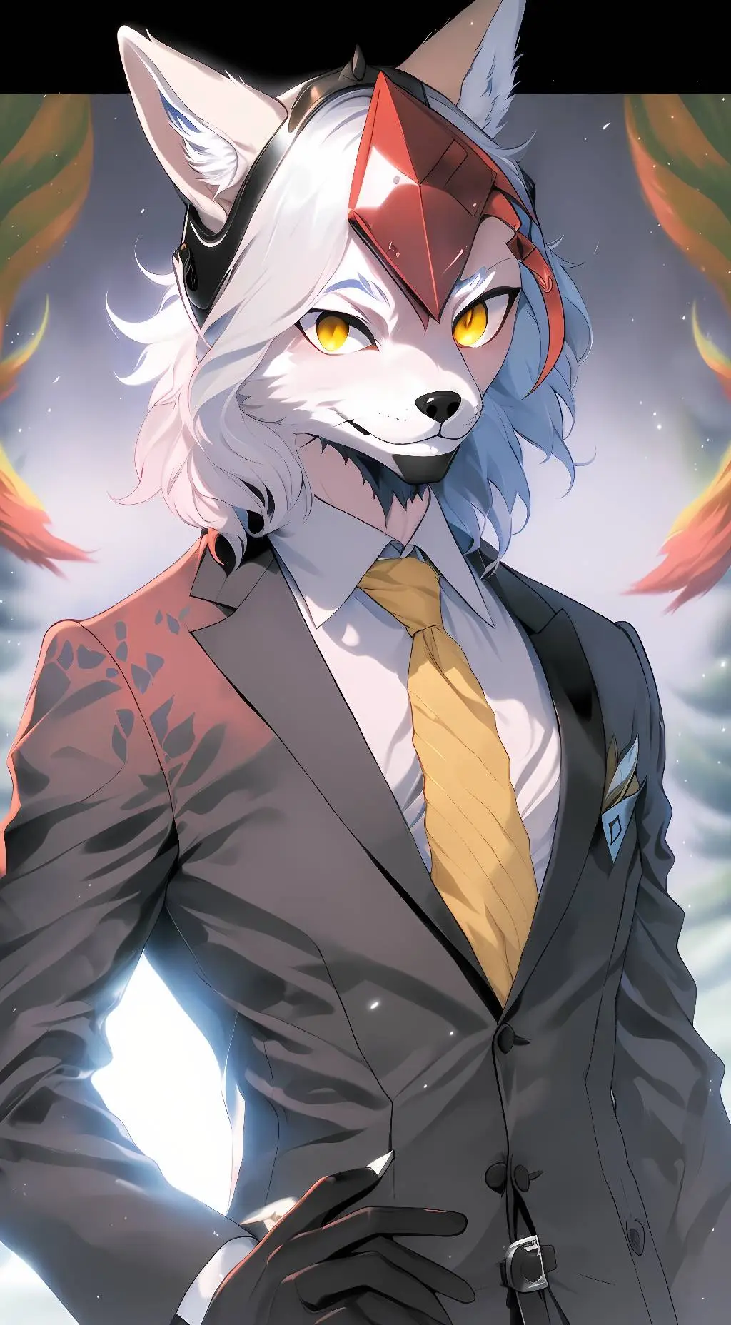 ai character: infinite the fox background