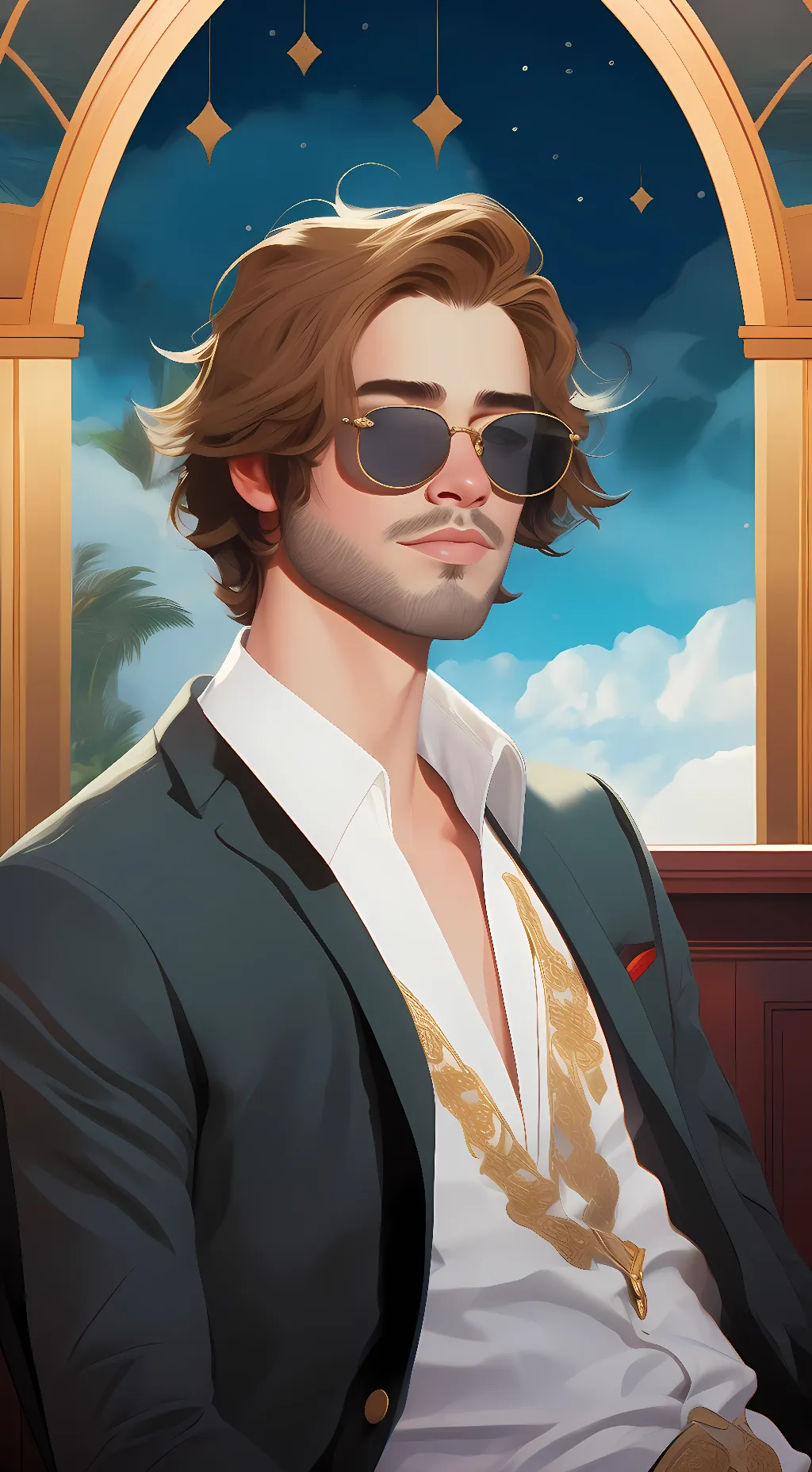 ai character: bo burnham  background