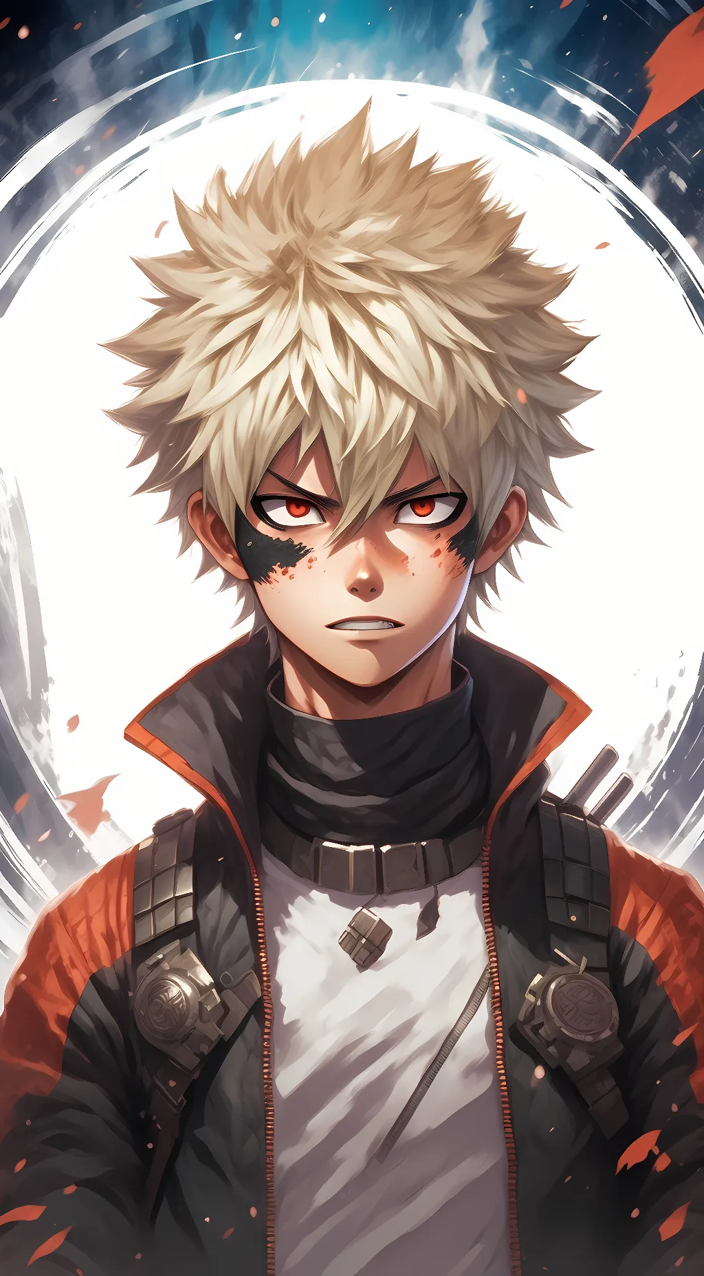 ai character: Katsuki bakugo  background