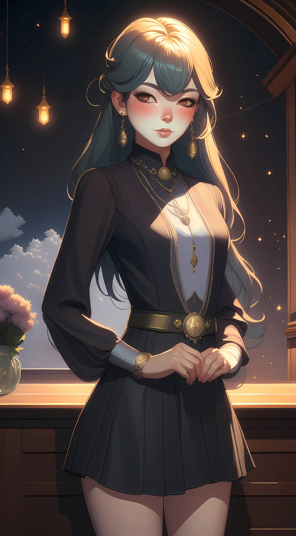 ai character: Deku and bakugo background