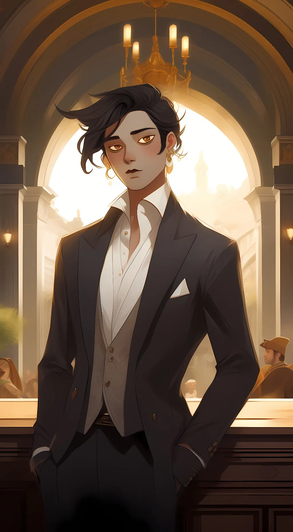 ai character: Fantoccio (human) background