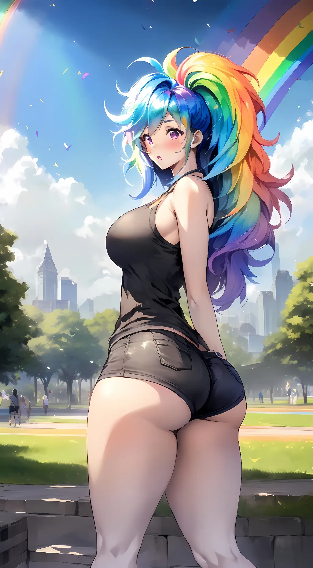 ai character: Rainbow Dash background