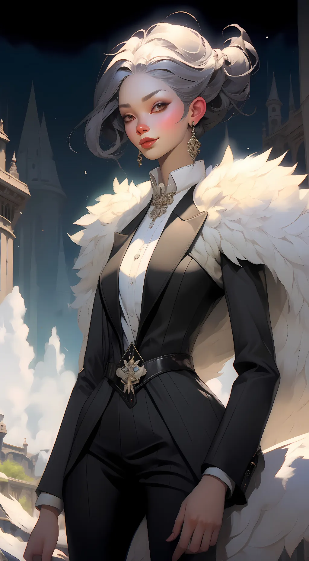 ai character: Lisa  background