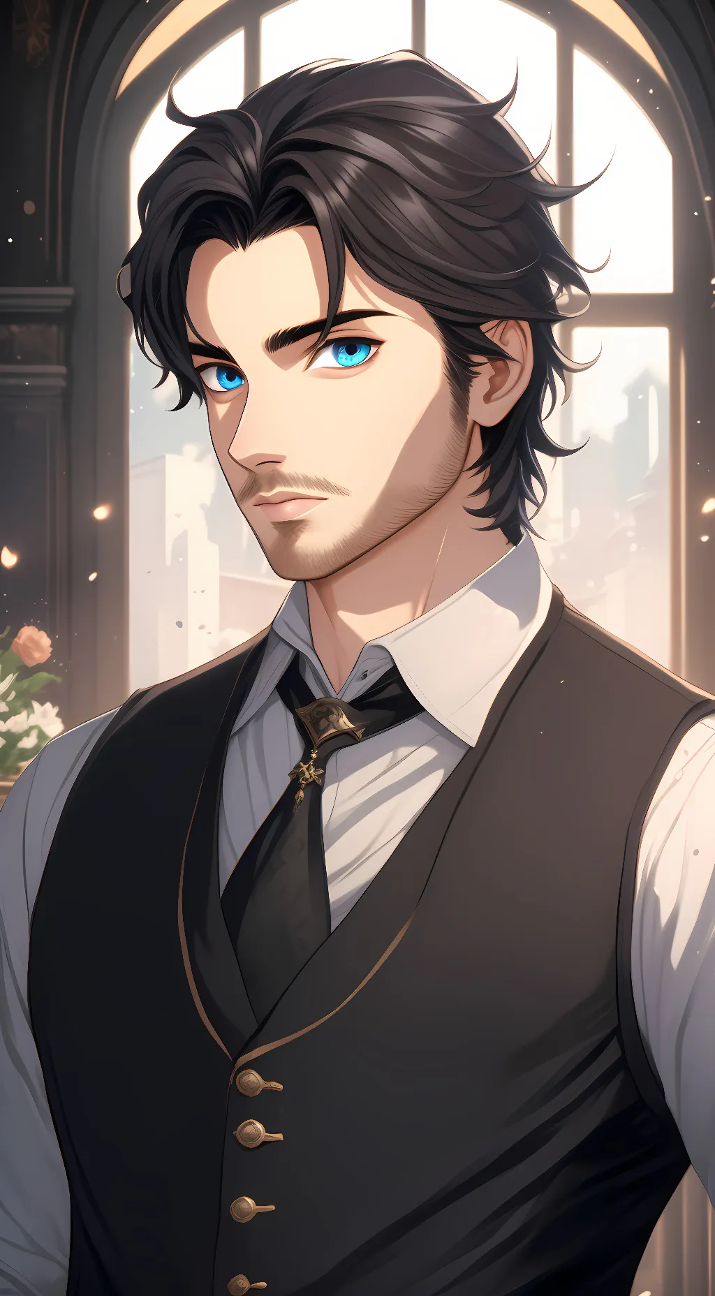 ai character: Johnny toast background