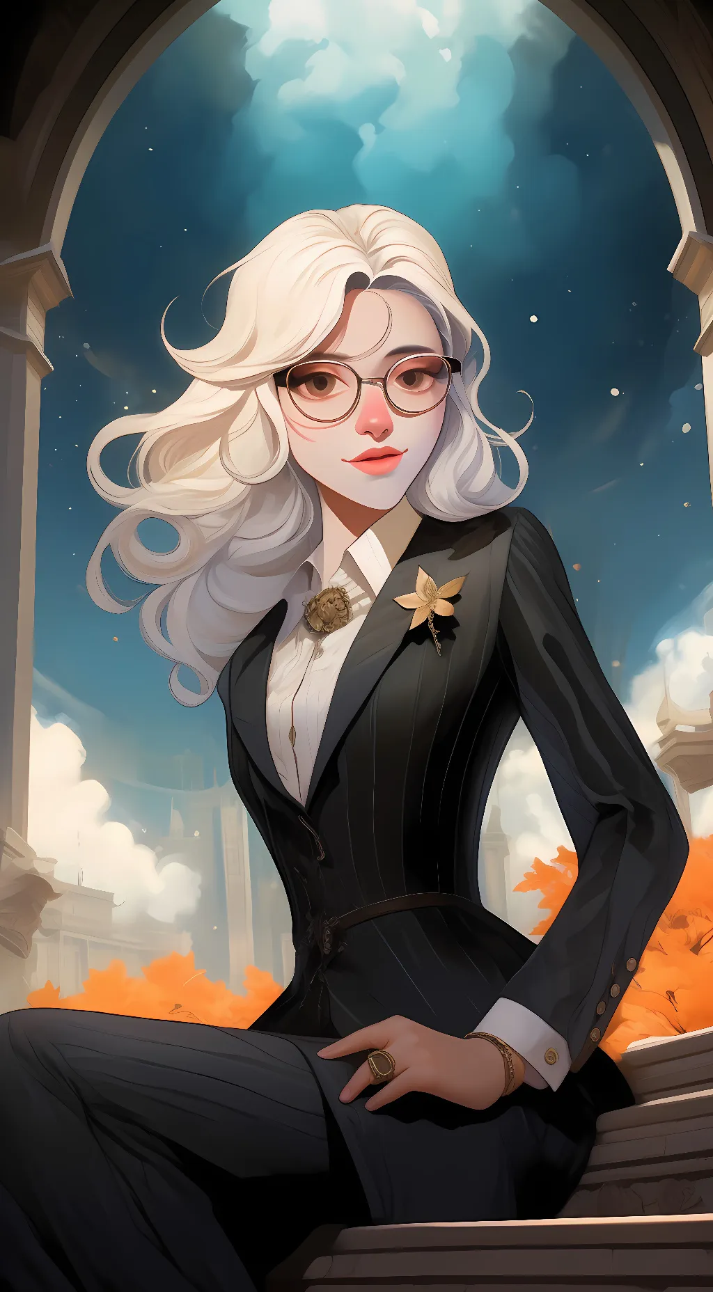 ai character: Lunar background