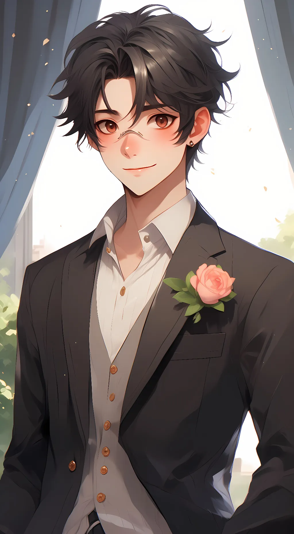 ai character: Keegan  background