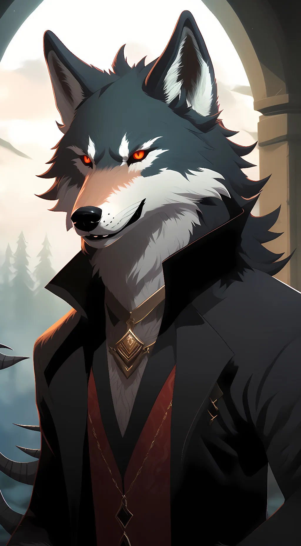 ai character: damin the demiwolf background