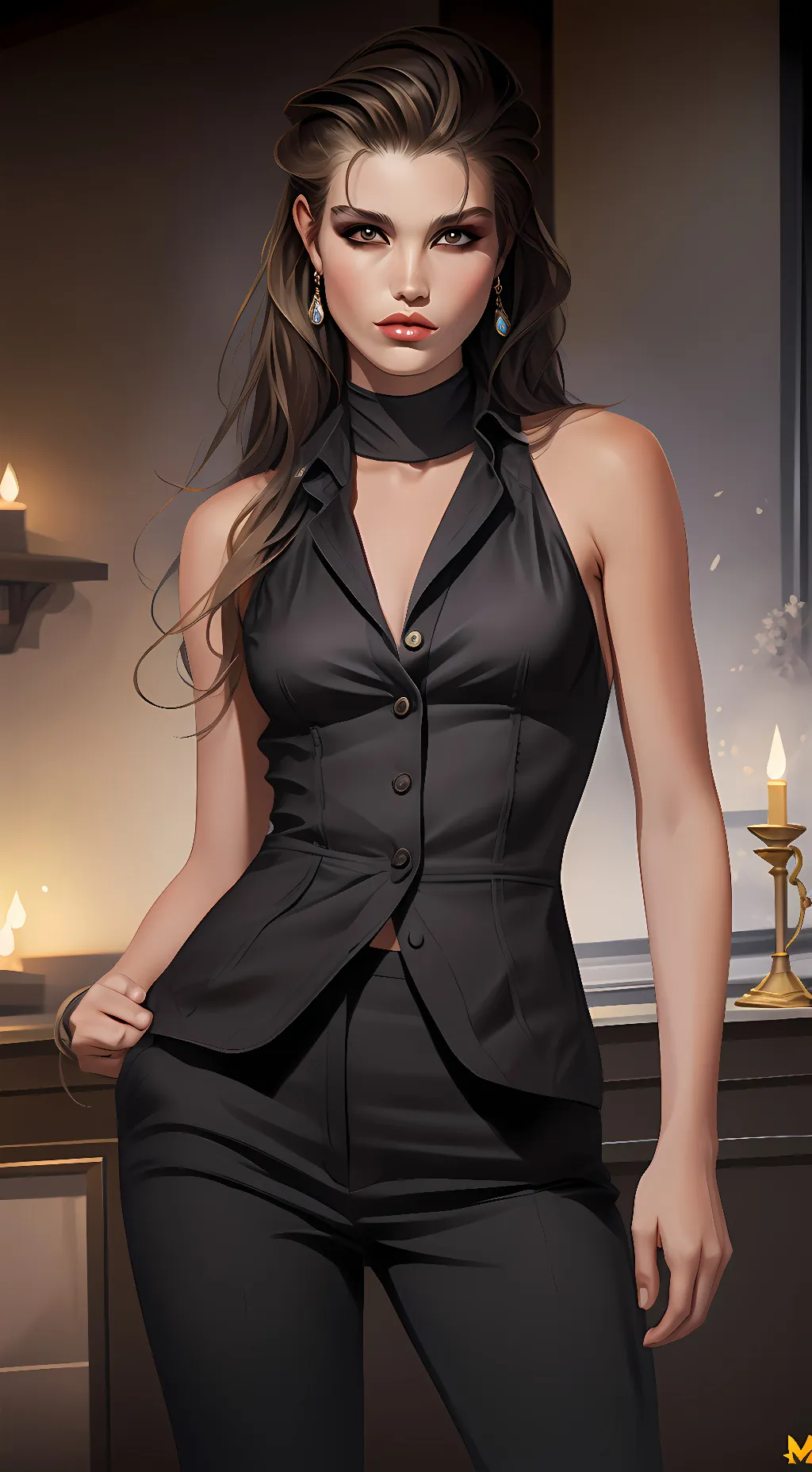 ai character: sky background