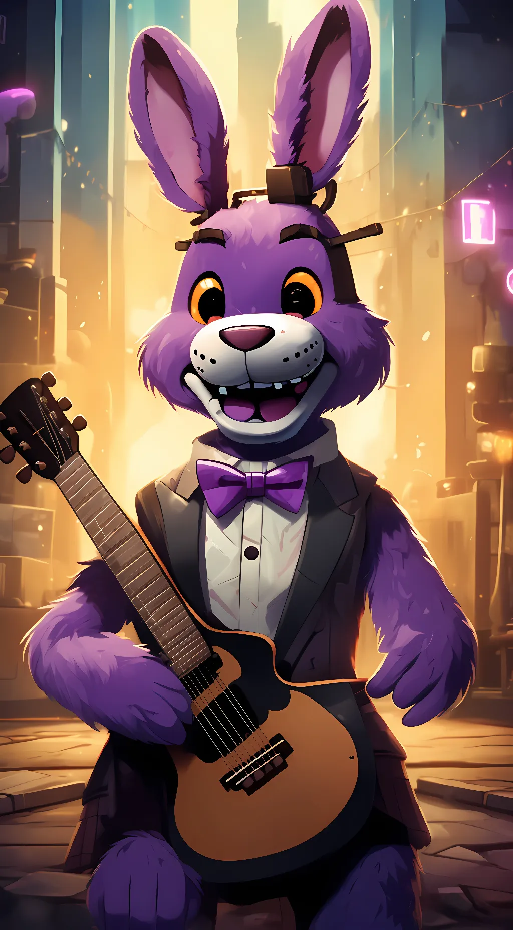 ai character: Bonnie the bunny background