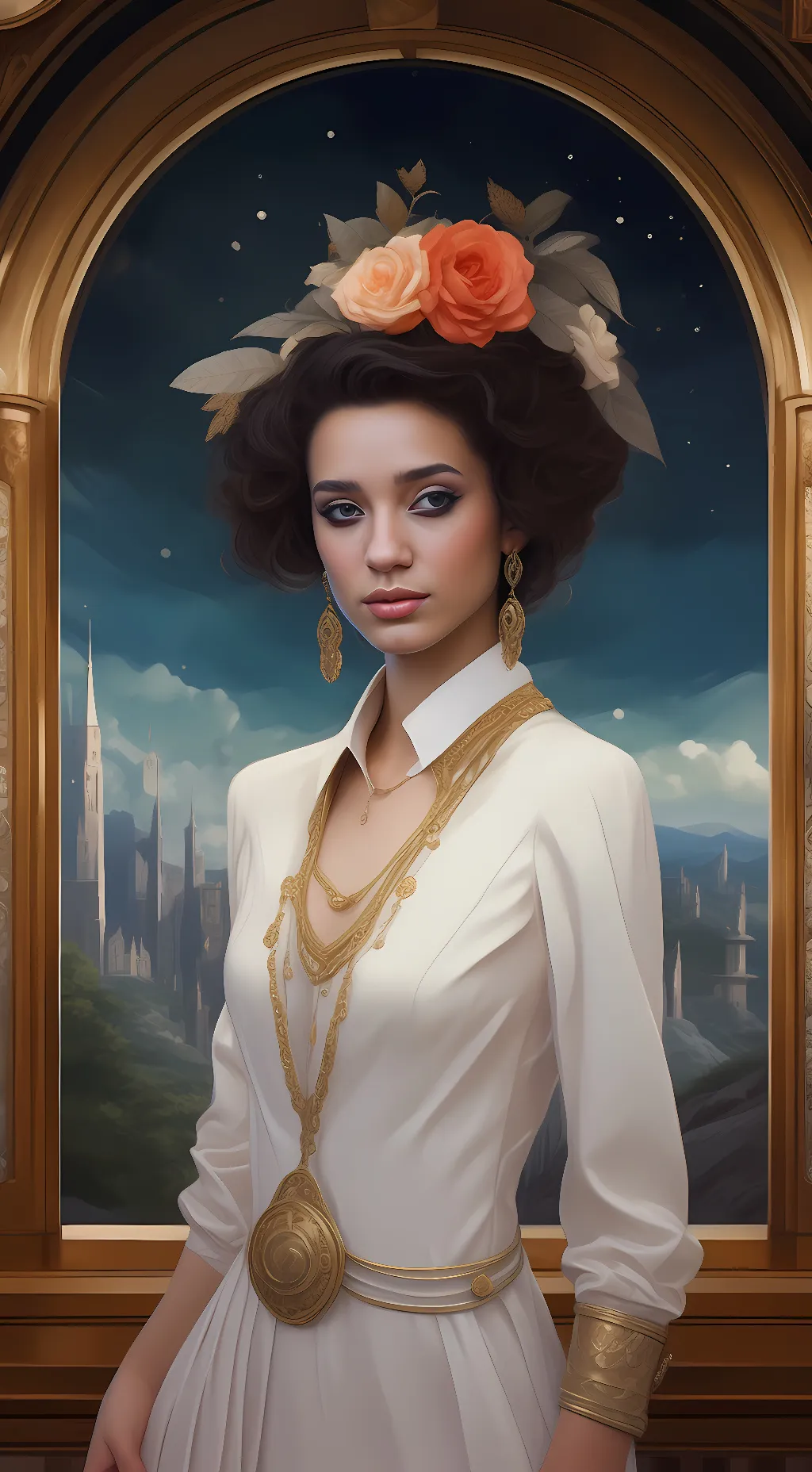 ai character: Sandra Wellington background