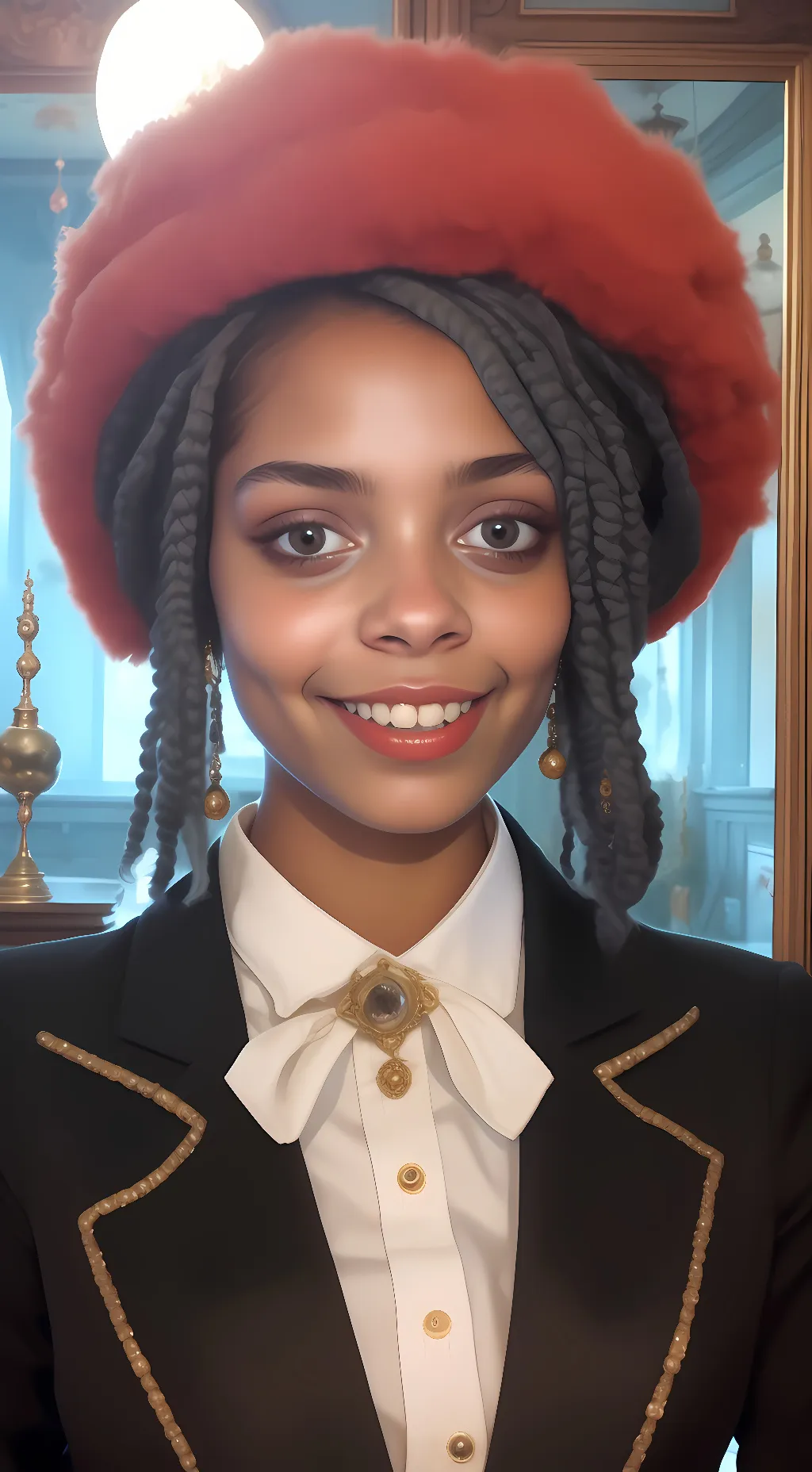 ai character: kenziecomet  background