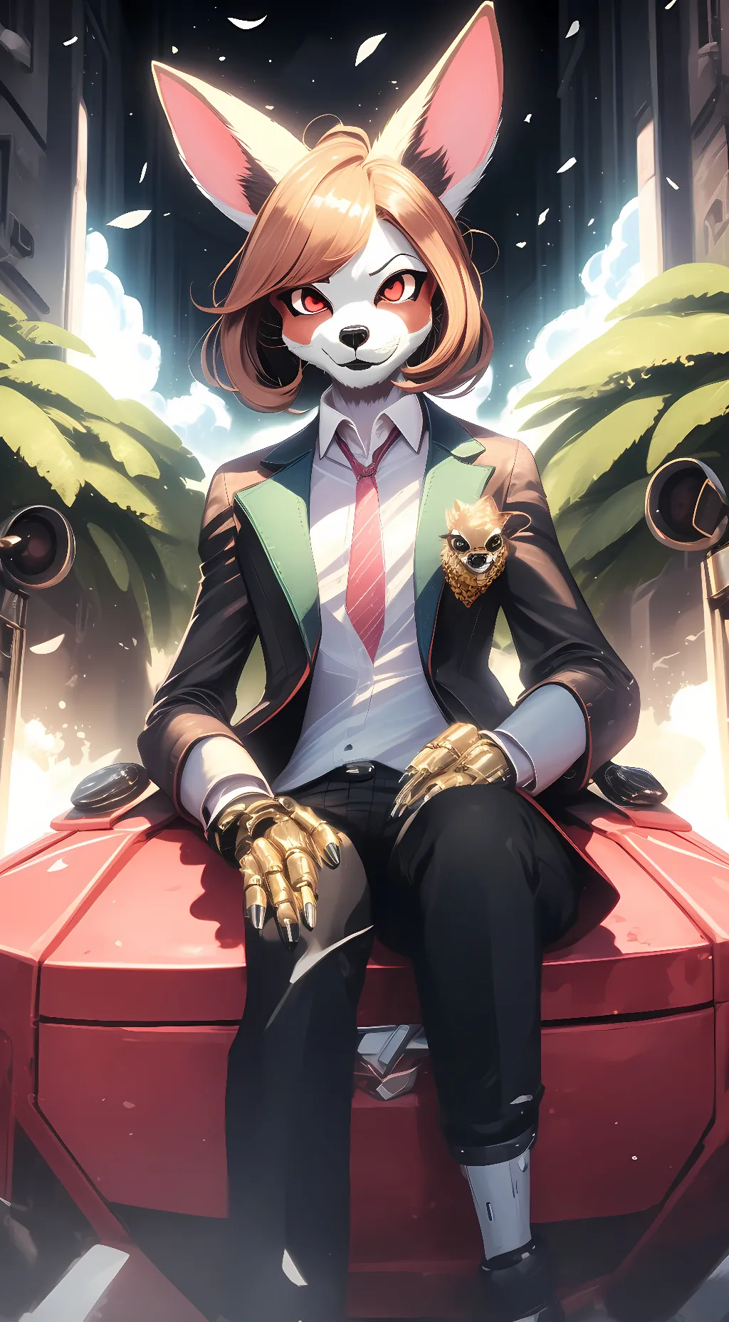 ai character: stylized ft.foxy background