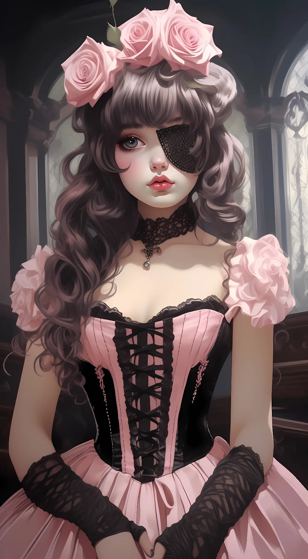 ai character: Lady Phantomhive  background