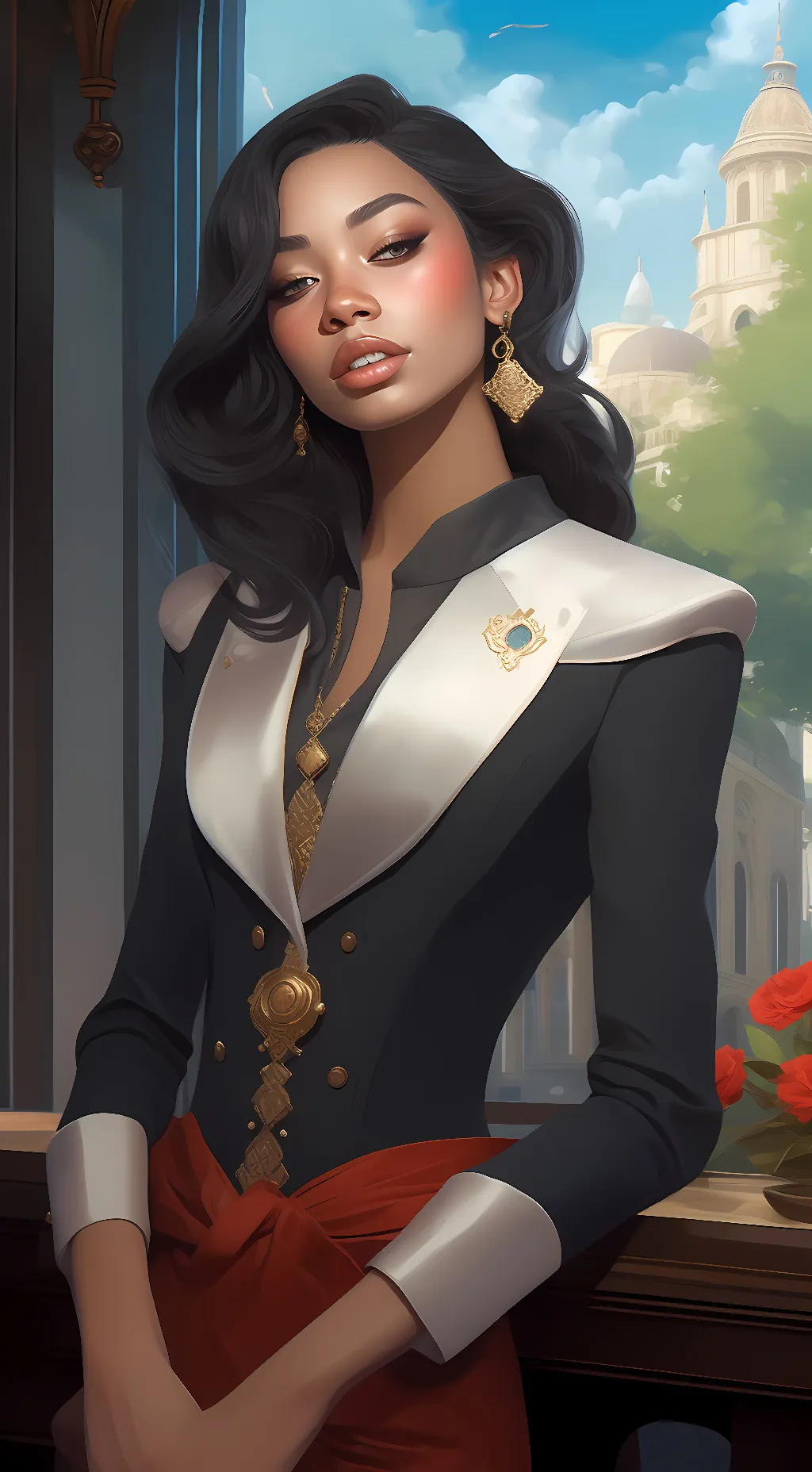 ai character: Ashley background