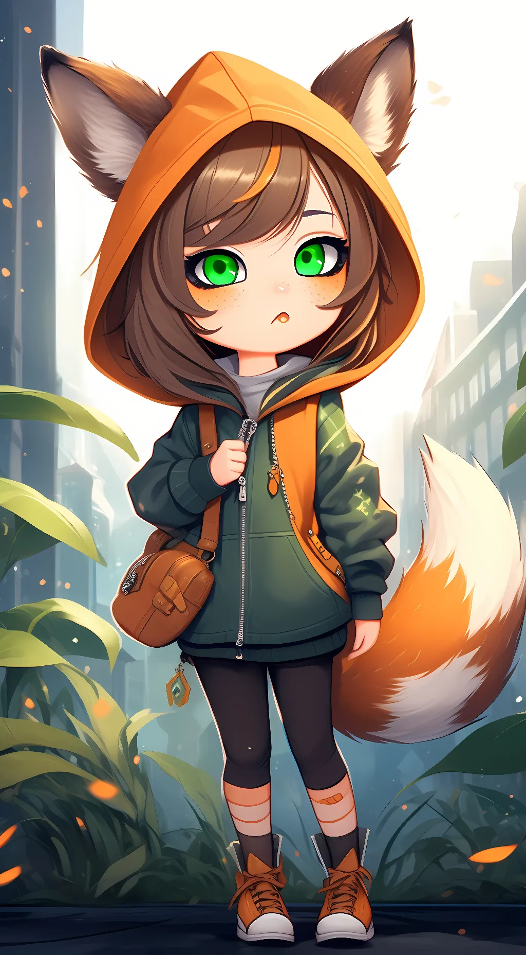 ai character: Foxyleta background