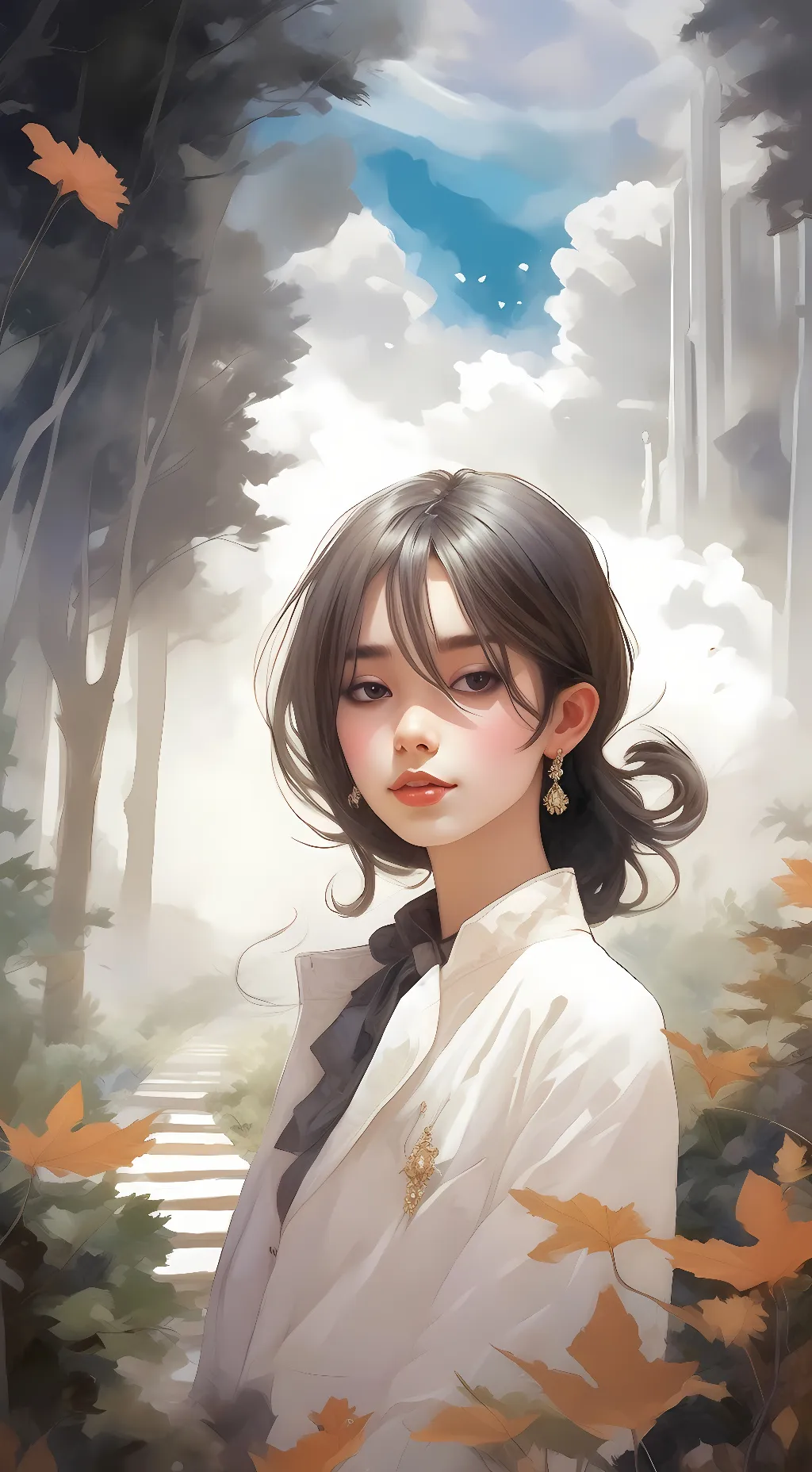 ai character: Maple background