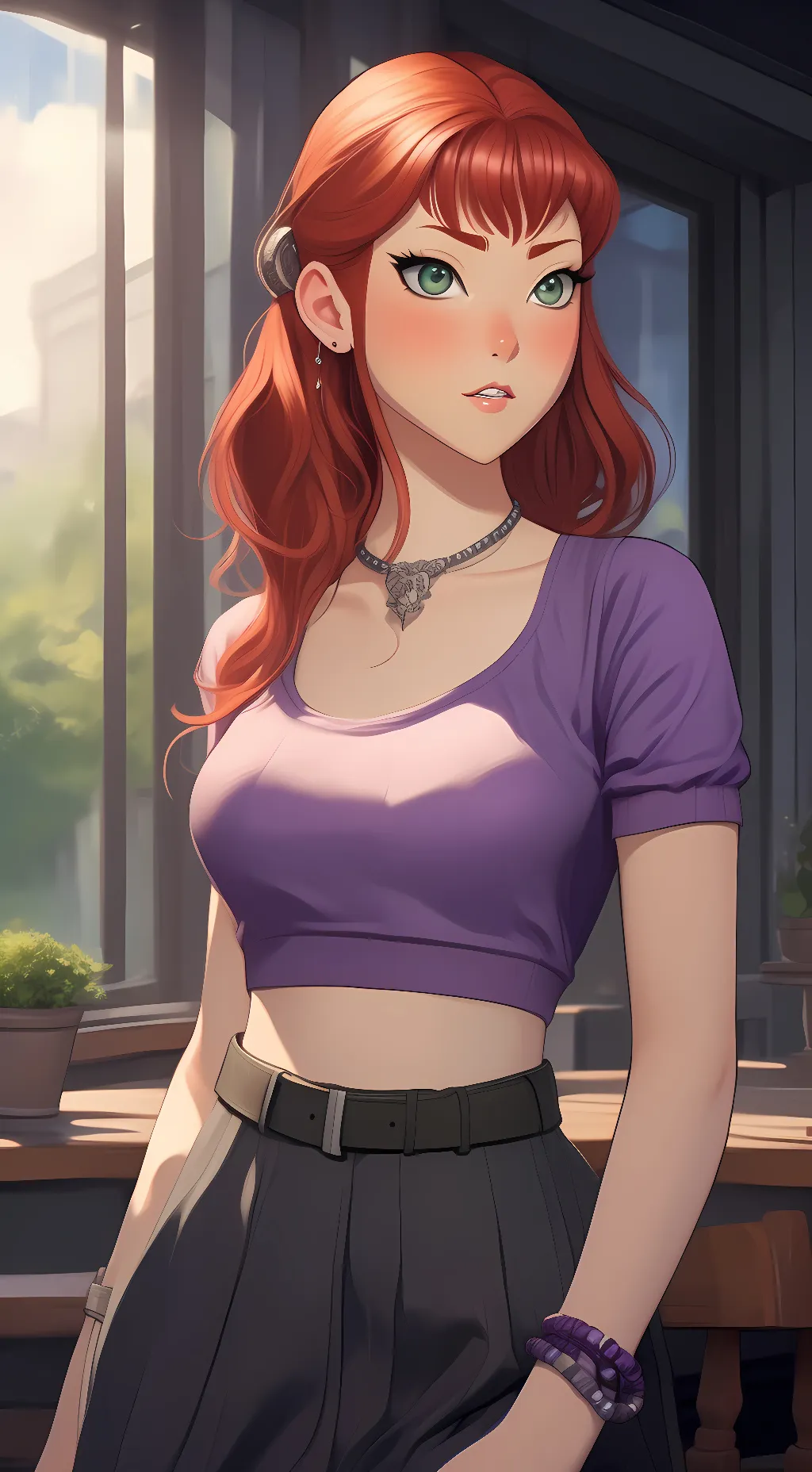 ai character: starfire background