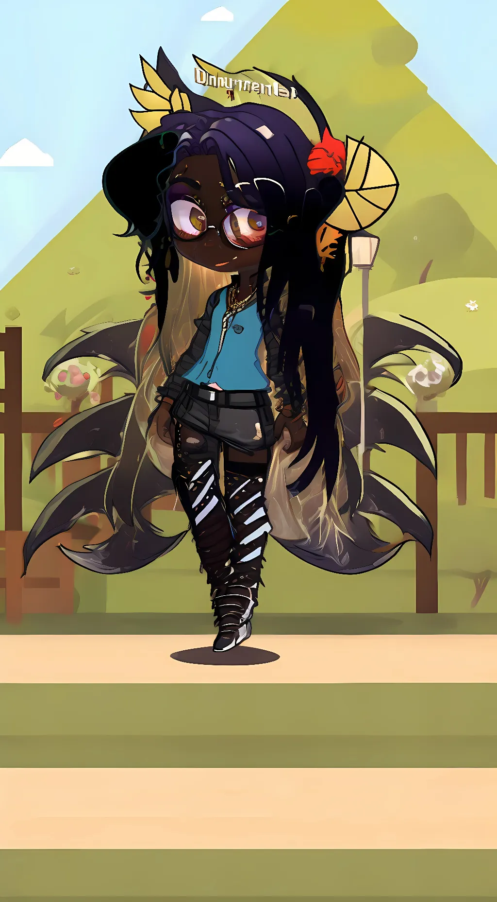 ai character: Amethyst background