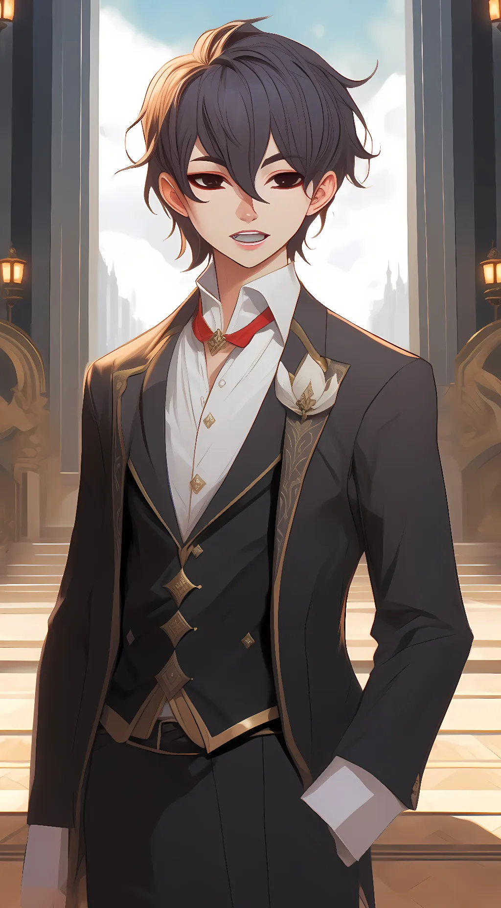 ai character: Human monokuma background