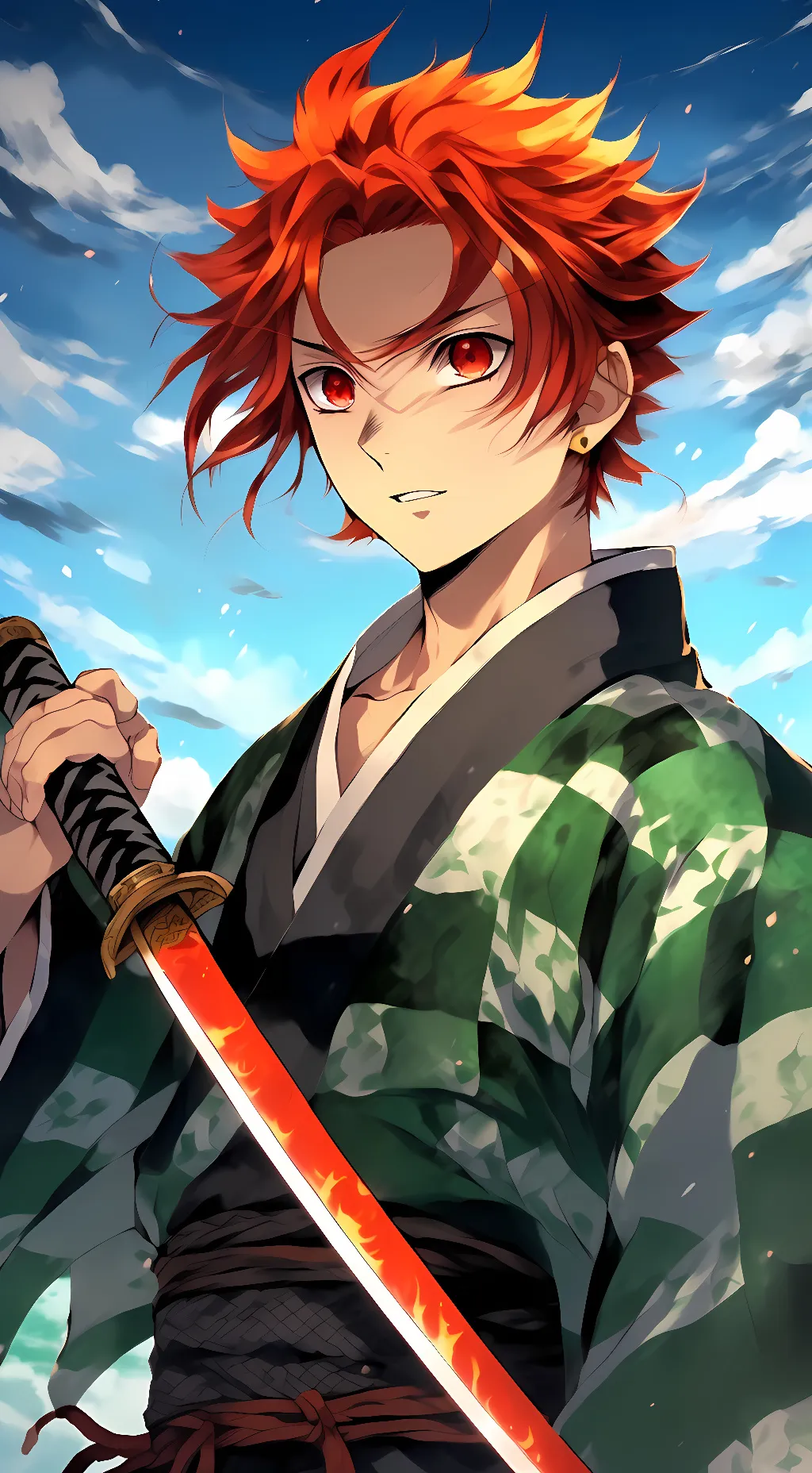 ai character: Tanjiro background
