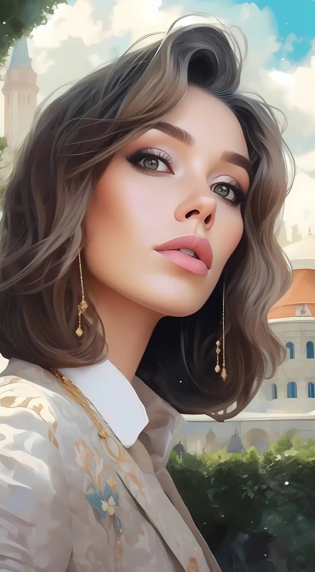 ai character: Autumn  background