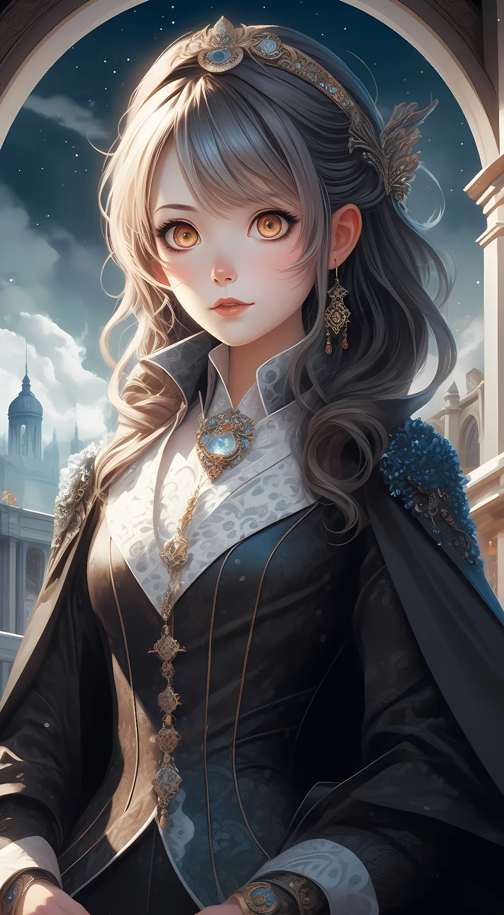 ai character:  Lunar background