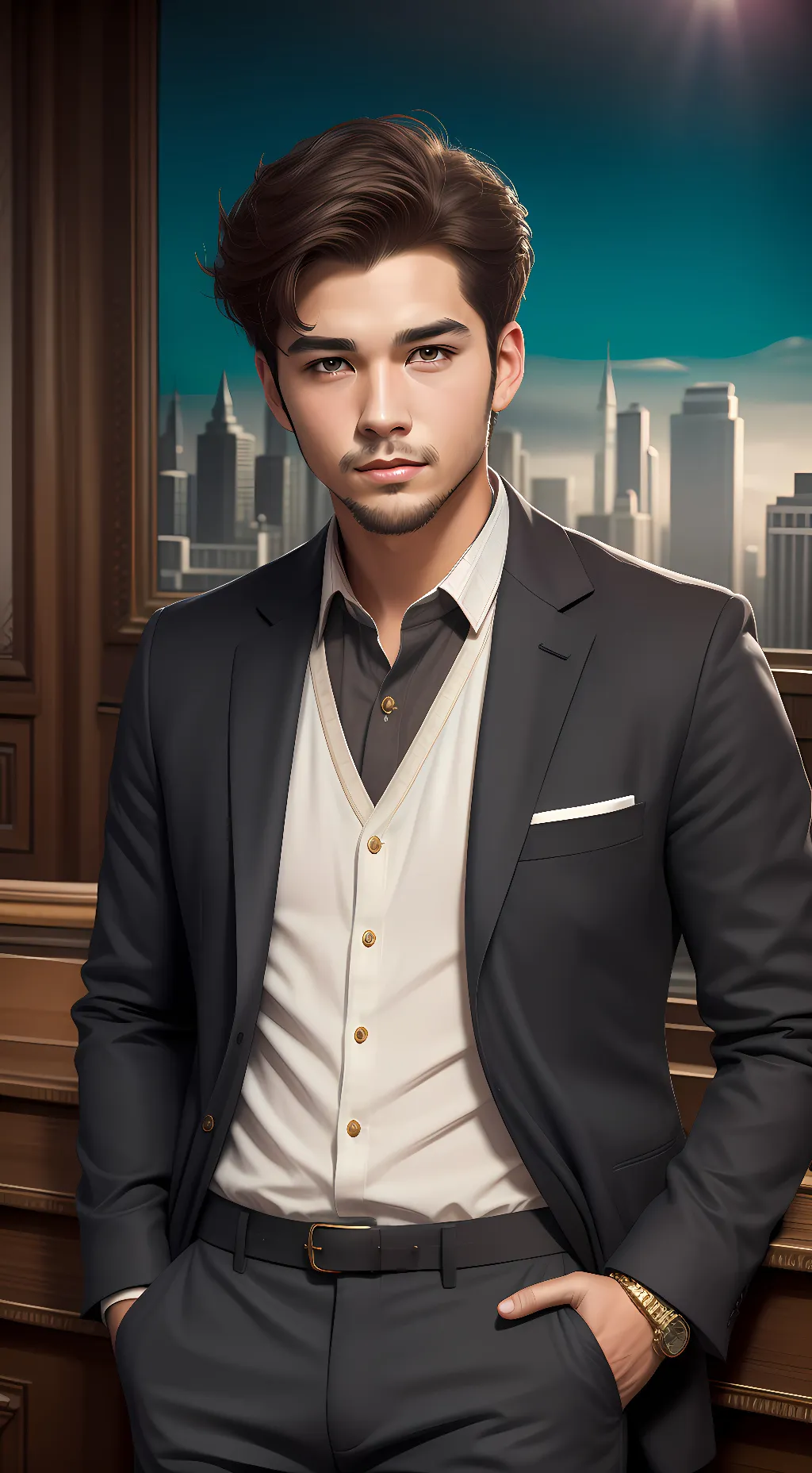 ai character: Alexander  background