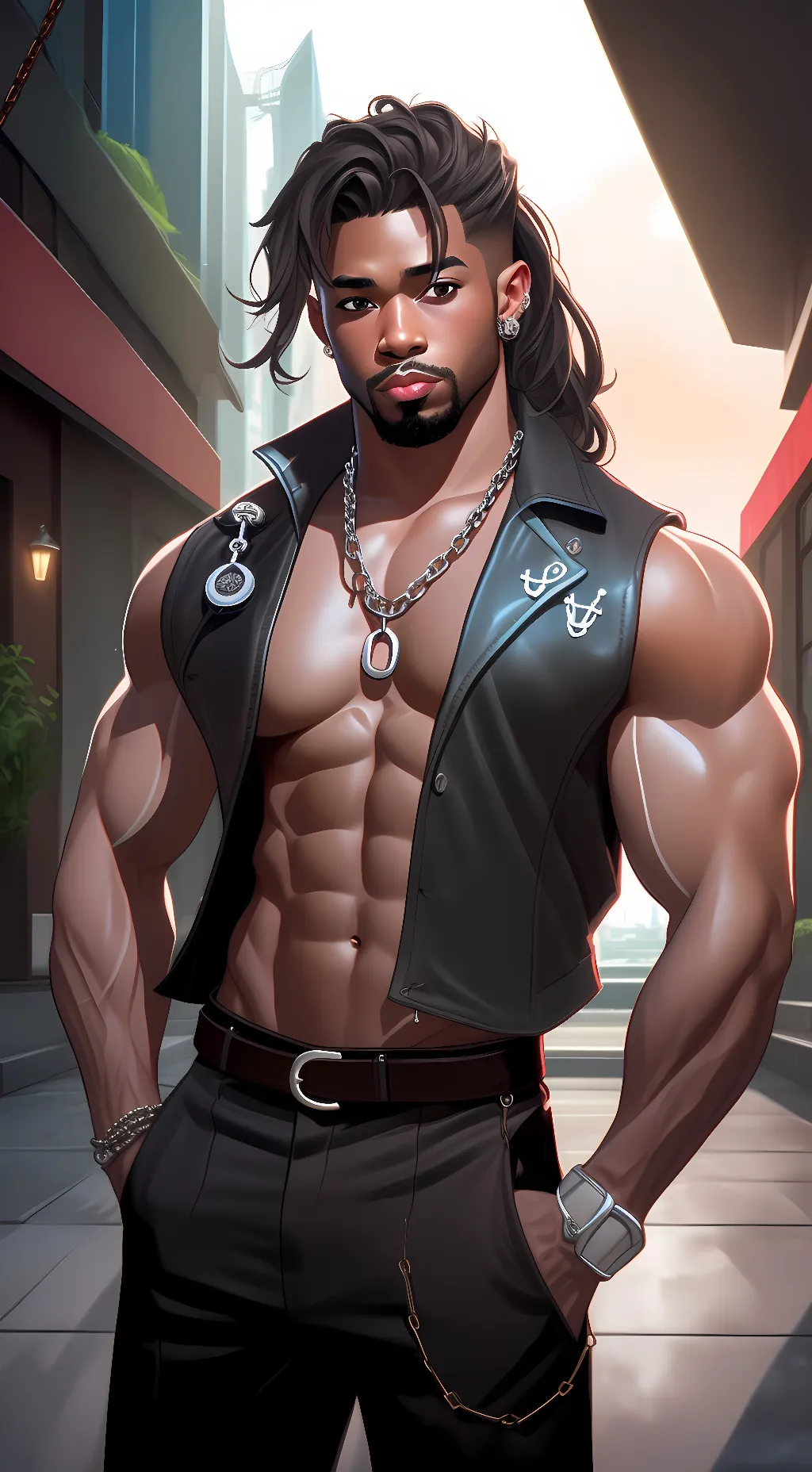 ai character: Anchor background