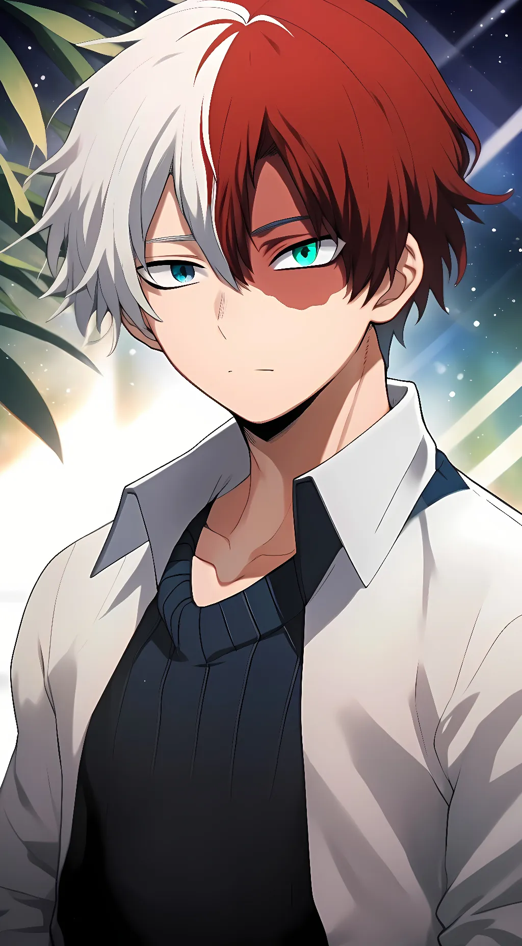 ai character: Shoto Todoroki background