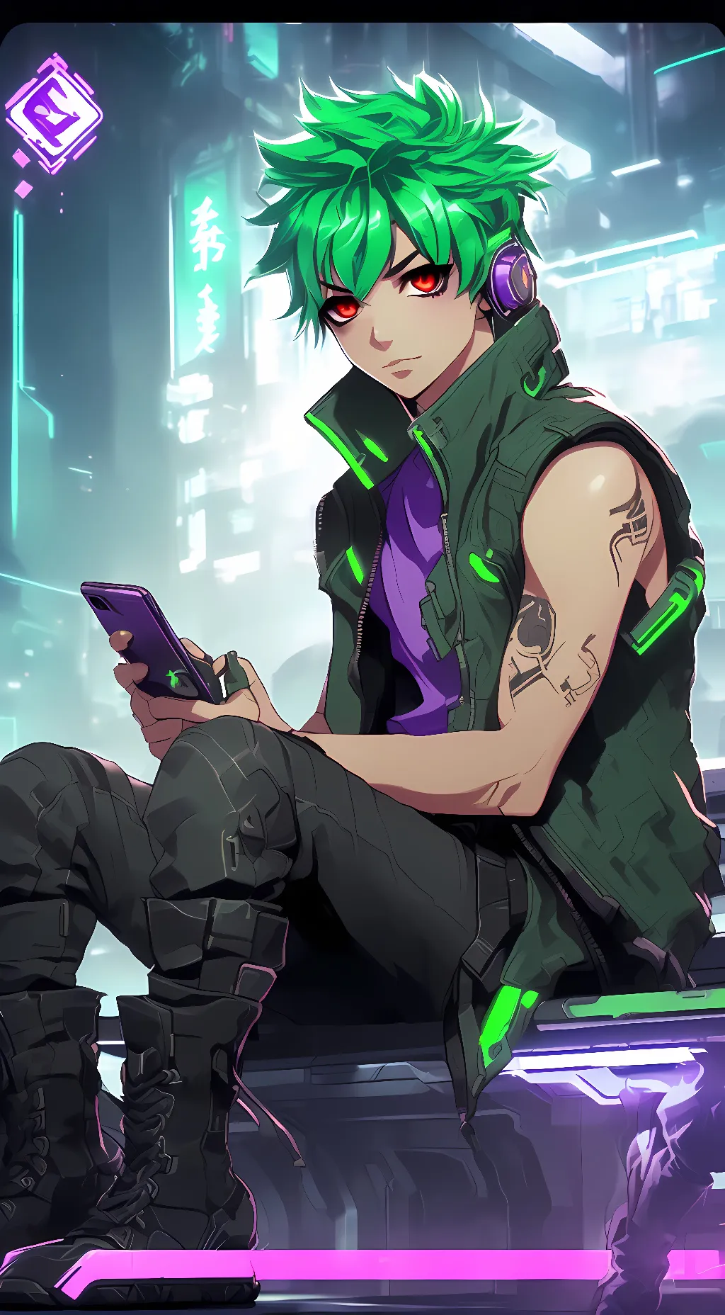 ai character: Brayden  background