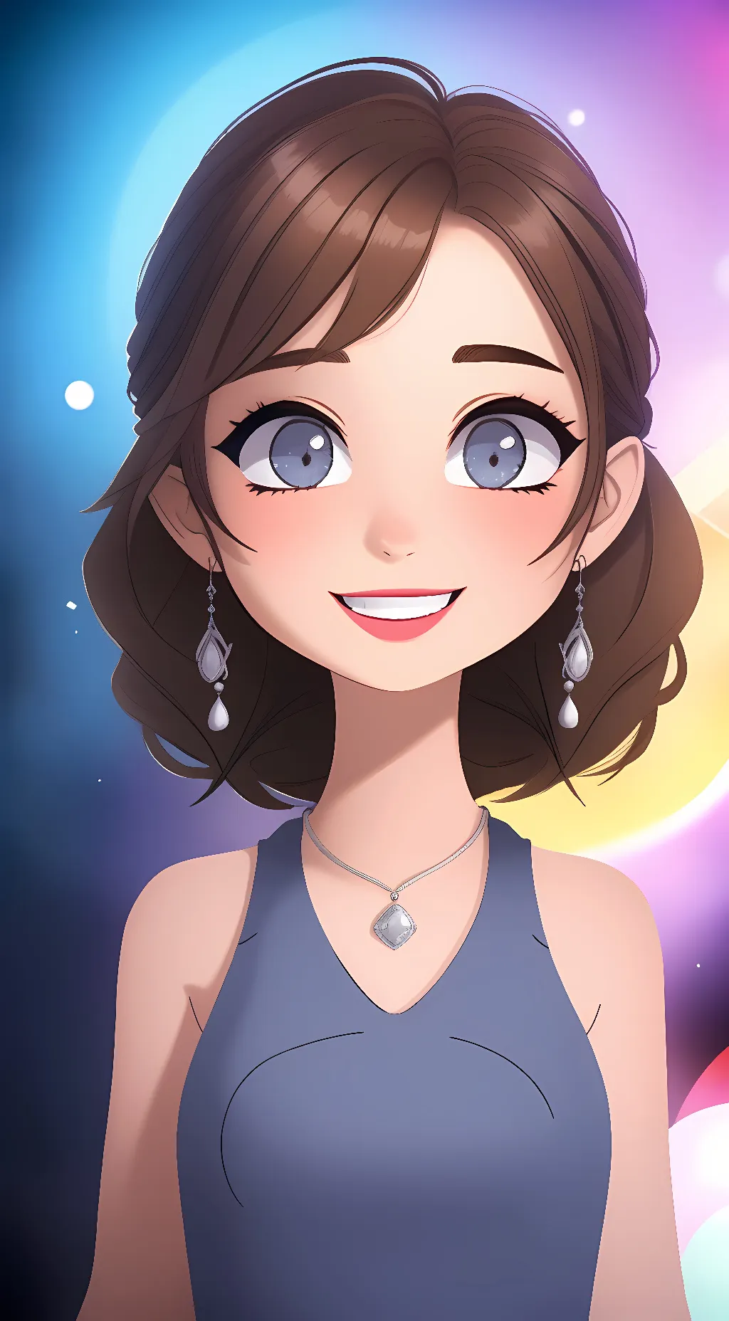 ai character: Luna background