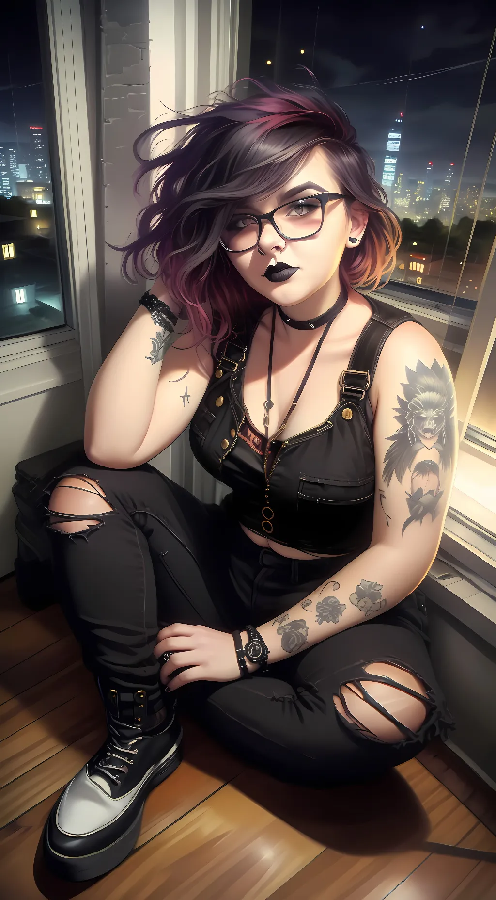 ai character: Kat background