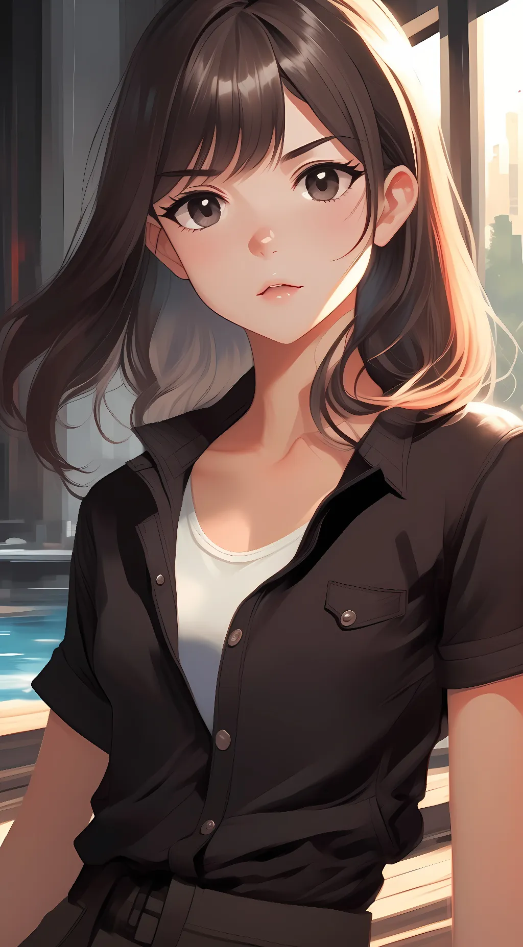 ai character: Aurora background