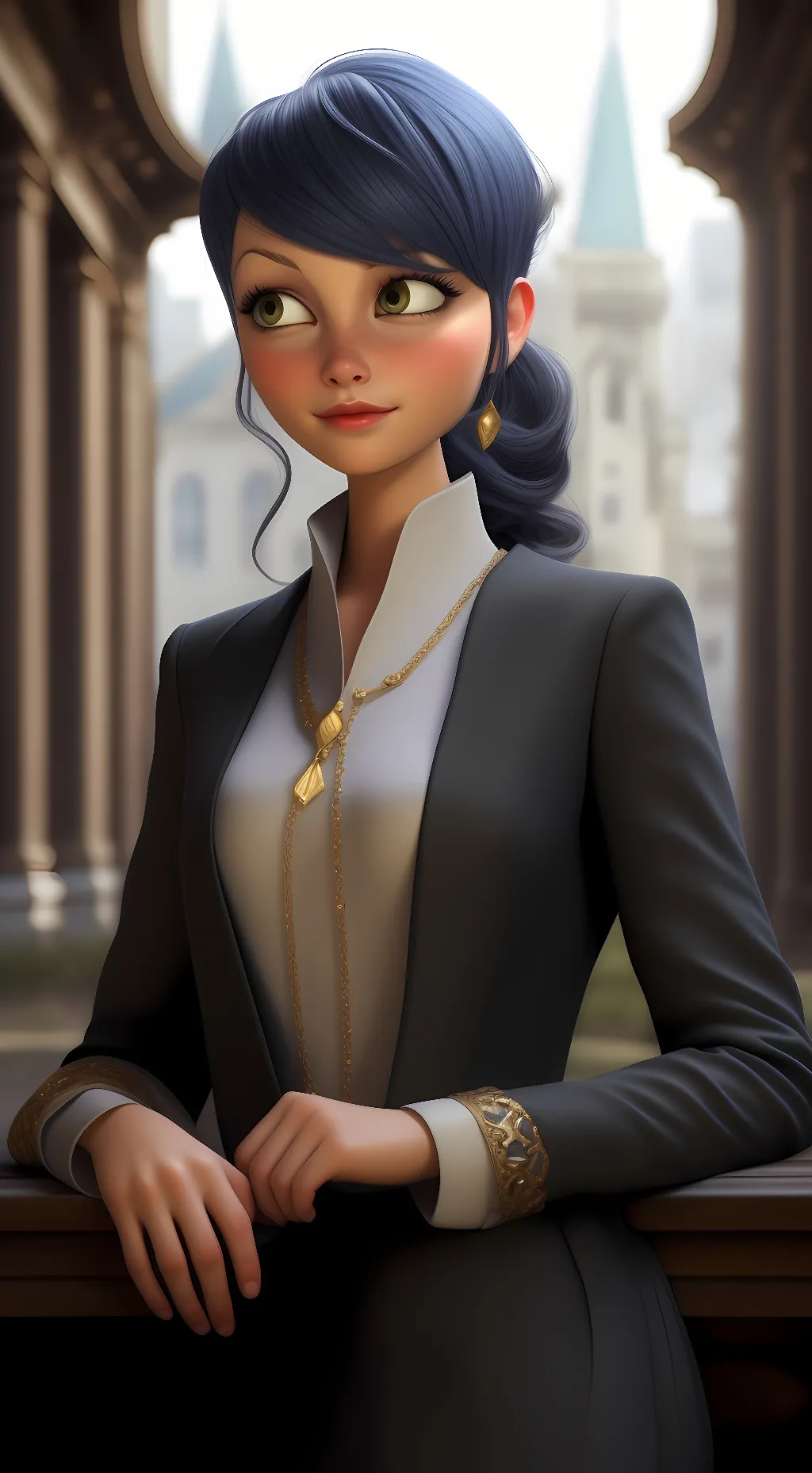 ai character: Marinette background