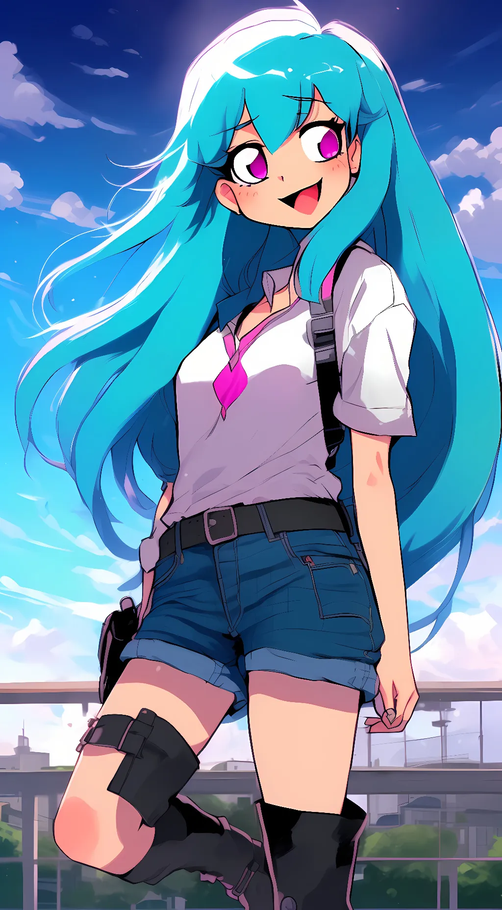 ai character: Original Sky background