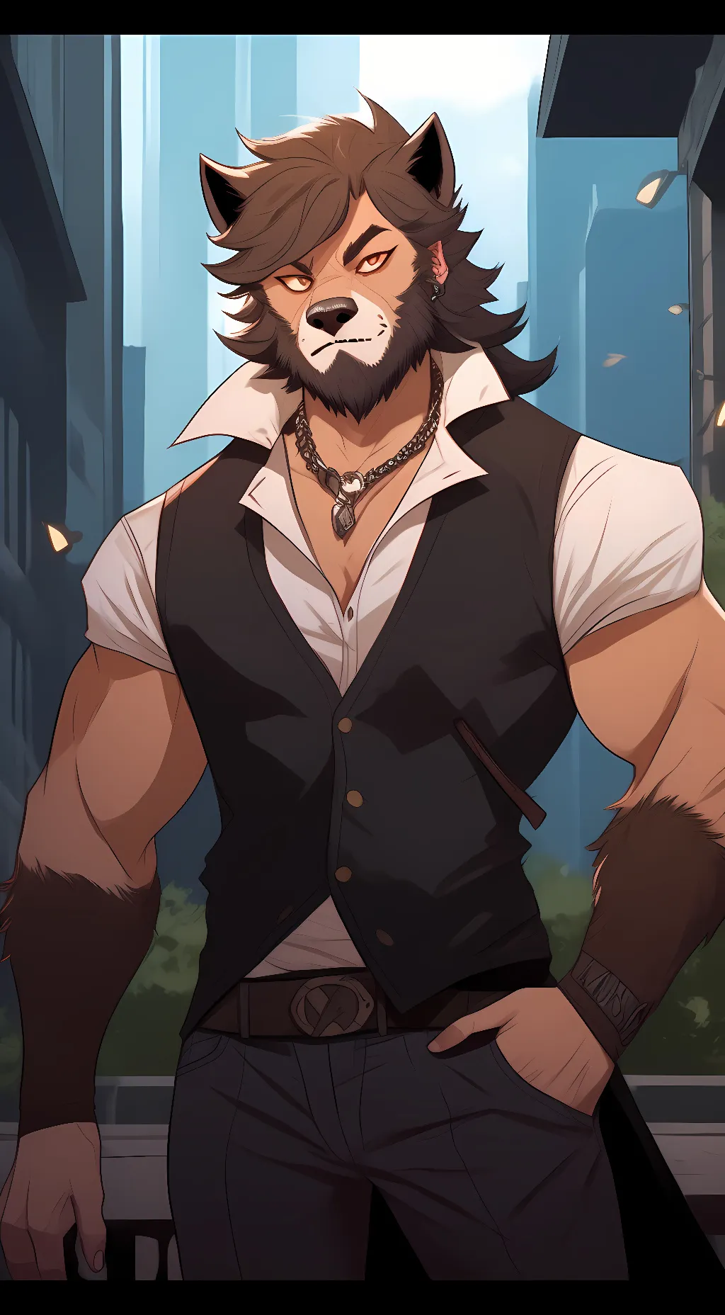 ai character: Hunter background