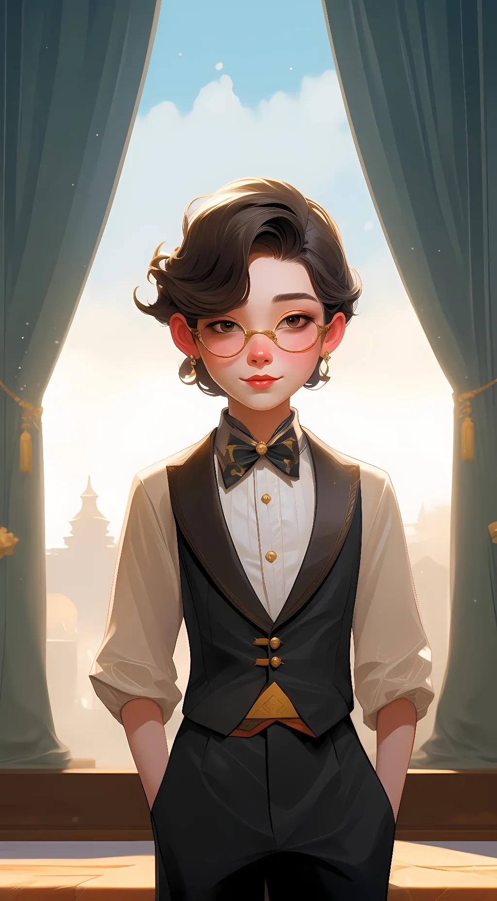 ai character: Caden  background