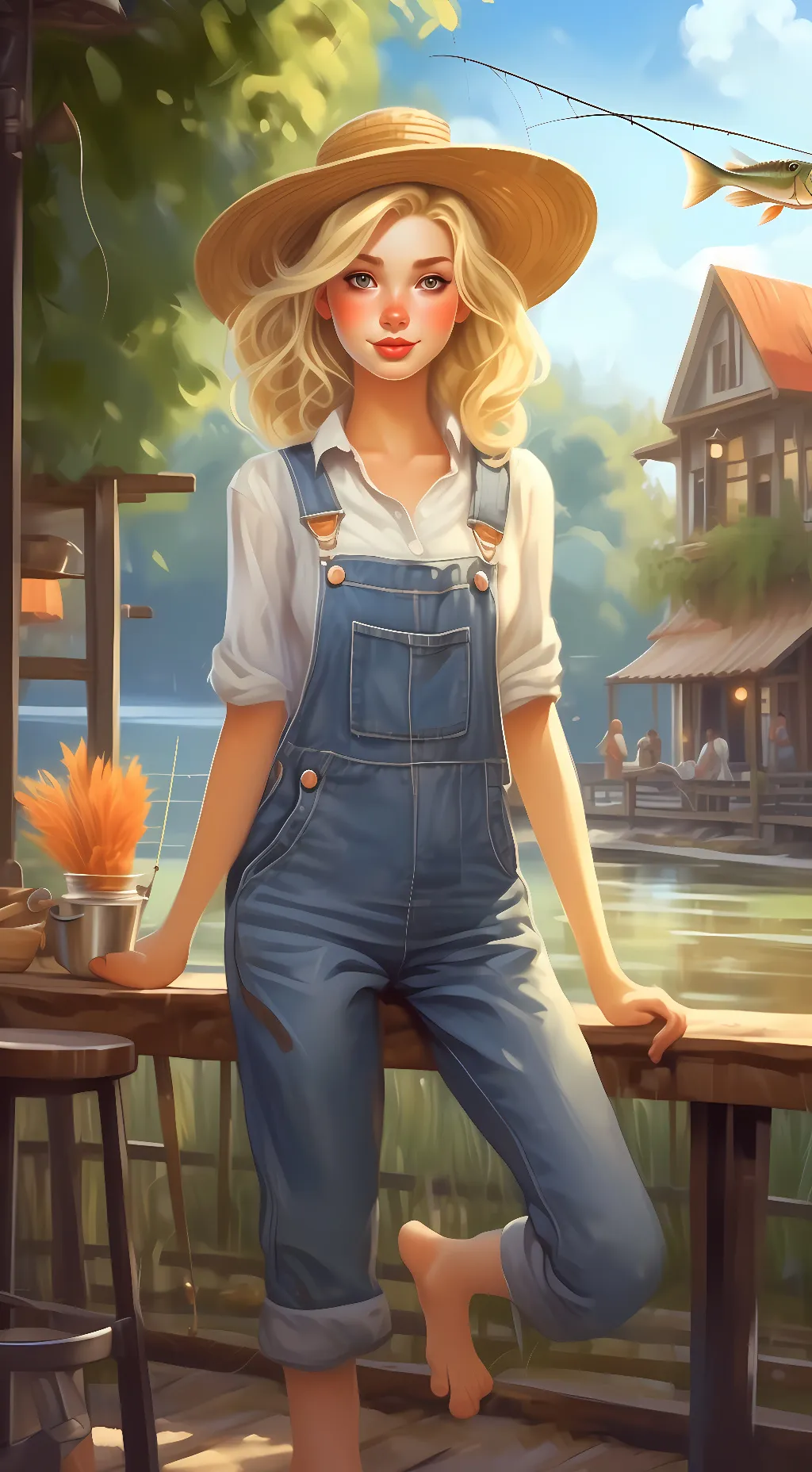 ai character: Idgie threadgood background