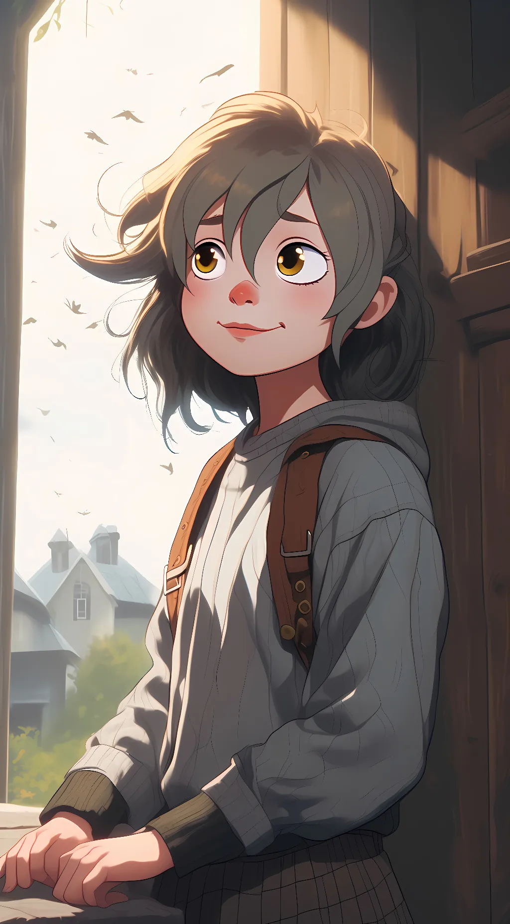 ai character: Vee Noseda  background