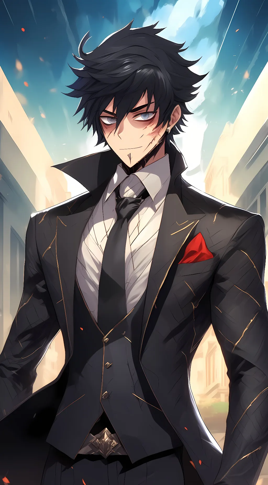 ai character: Dabi  background