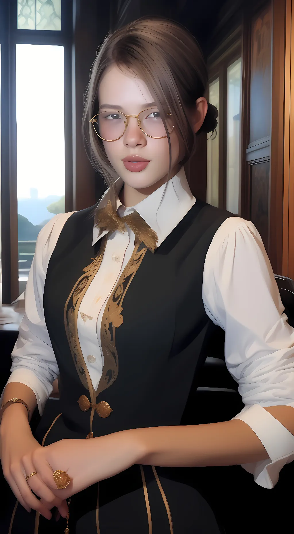 ai character: misty fin background