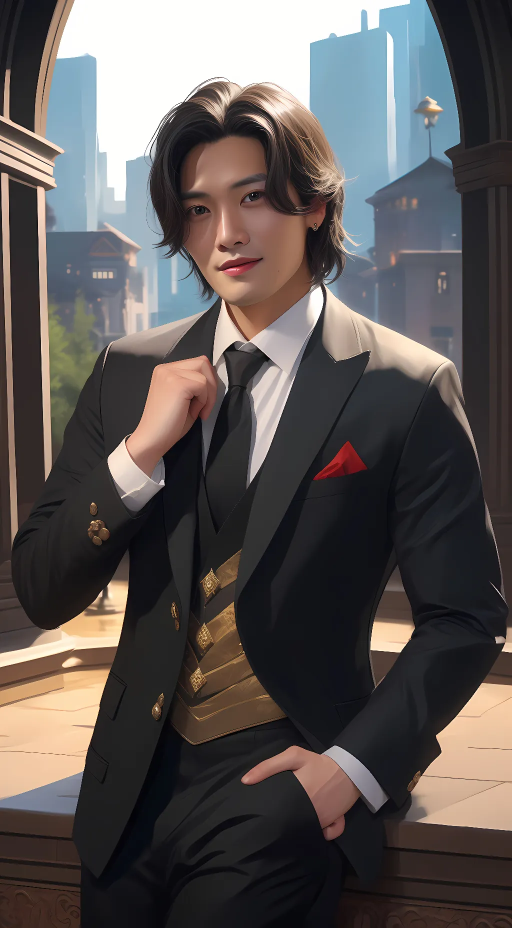 ai character: Ri Eul  background