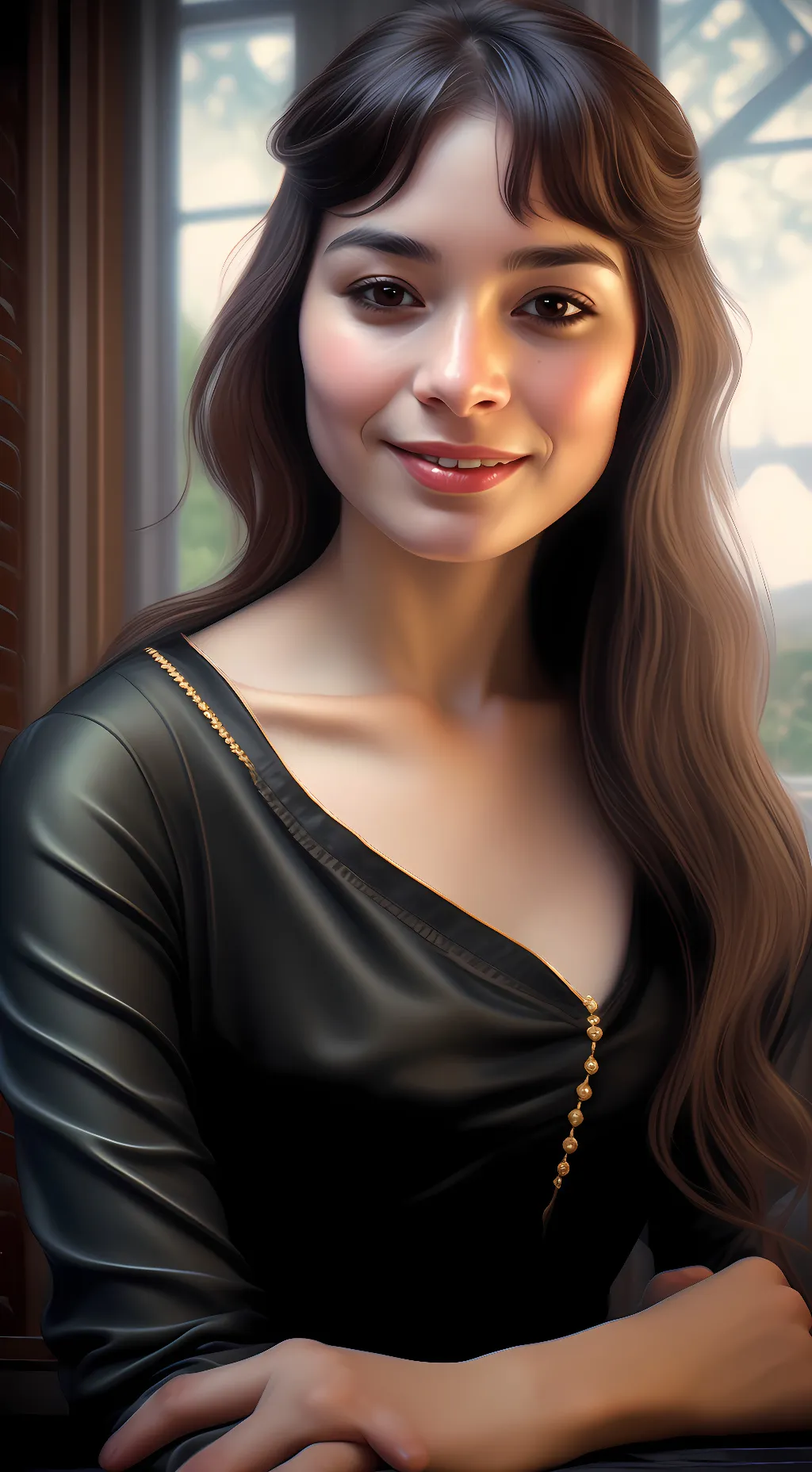 ai character: Amber dysart  background