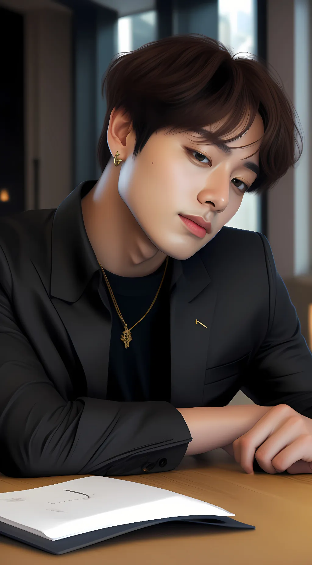 ai character: Park Hi soo background