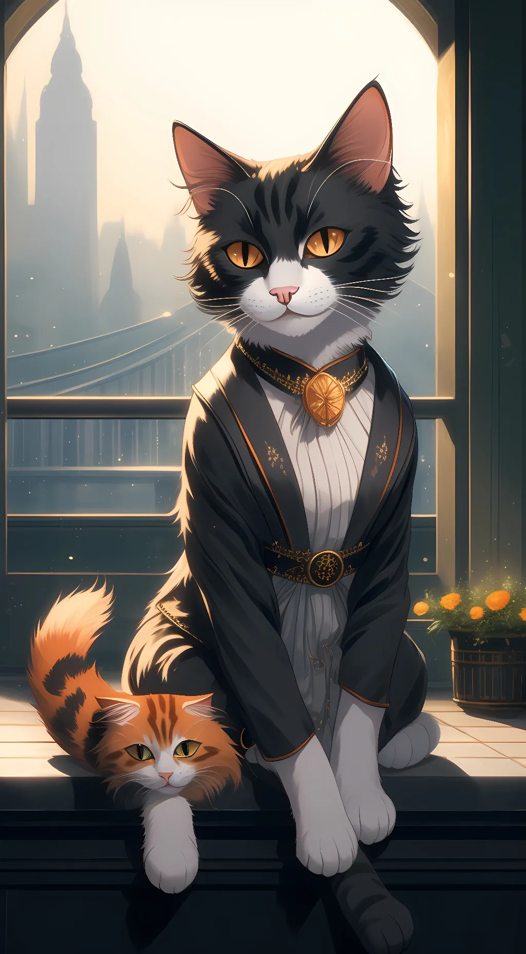 ai character: nacho and luna background