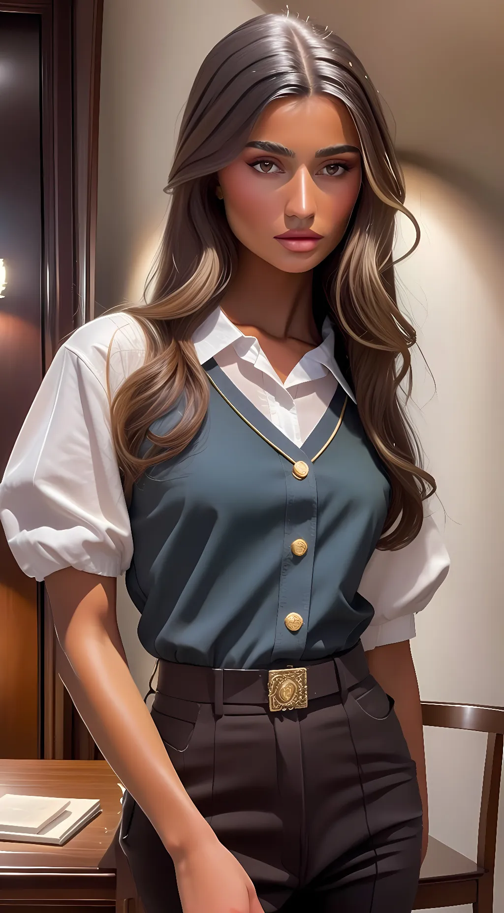 ai character: Phoebe  background